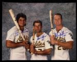 1990s Mark McGwire Jose Canseco Walt Weiss Oakland As Signed 8" x 10" Photo (JSA)