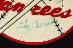 1950's-60's Signed New York Yankees Pennant Photos Berra Larsen Skowron Blanchard Boyer  (Lot of 4)