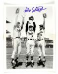 1957 Felix Mantilla Milwaukee Braves Signed Original 7" x 9" Photo *JSA*
