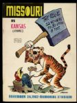 1962 Missouri Tigers Kansas Jayhawks Memorial Stadium Football Game Program