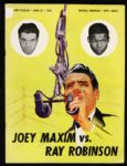 1952 Sugar Ray Robinson Joey Maxim Yankee Stadium Official Program