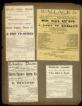 1894-97 Scrapbook Page w/ 6 Theatre Programs Including Heavyweight Champion James J. Corbett in Gentleman Jack