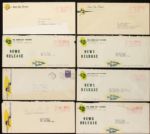 1952-70 Green Bay Packers Mailing Envelope Collection - Lot of 8