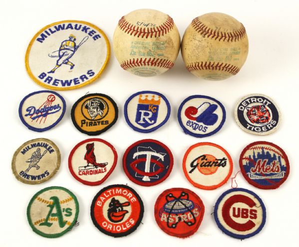 1970s OAL Macphail Baseballs Retail Patch Collection (Lot of 17)