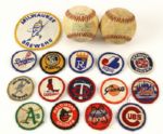 1970s OAL Macphail Baseballs Retail Patch Collection (Lot of 17)