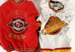 1990's Baseball Football Basketball Hockey Apparel Collection - Lot of 16 w/ Items Signed by Nolan Ryan, Steve Young, Scottie Pippen & More