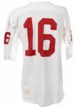 1961-66 George Blanda Houston Oilers Game Worn Road Jersey (MEARS A8/Player LOA) Style Worn During the 1961 Championship / Final Season!