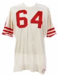 1964-66 Dave Wilcox San Francisco 49ers Game Worn Road Jersey (MEARS A10 / Wilcox LOA) - From his personal collection!