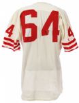 1964-66 Dave Wilcox San Francisco 49ers Game Worn Road Jersey (MEARS A10 / Wilcox LOA) - From his personal collection!