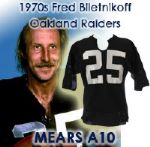 1970s Fred Biletnikoff Oakland Raiders Signed Game Worn Home Jersey (MEARS A10/JSA)
