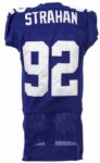 2002 Michael Strahan New York Giants Game Worn Home Jersey (MEARS A10/Mei Gray COA)
