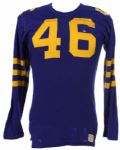 1957-59 Blue Durene #46 Game Worn Wilson Football Jersey