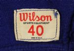 1957-59 Blue Durene #46 Game Worn Wilson Football Jersey