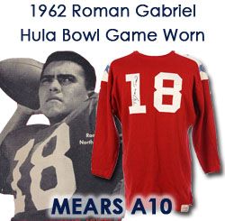 1962 Roman Gabriel Signed & Inscribed Game Worn Hula Bowl Jersey (MEARS A10/Player LOA/JSA)