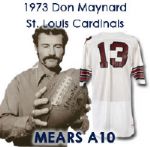 1973 Don Maynard St. Louis Cardinals Game Worn Road Jersey (MEARS A10)