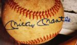 1993 Mickey Mantle New York Yankees Signed 18 x 31 Framed David Spindel Memorabilia Display Lithograph (JSA)