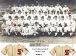 1947 circa George Dickey Chicago White Sox Game Worn Home Uniform (MEARS A9)