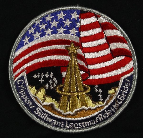 1984 Crippen Sullivan Leestma Ride McBride 4" NASA Challenger Patch