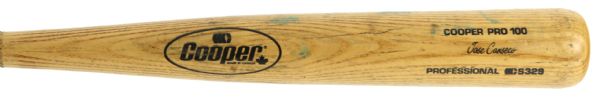 1990s Jose Canseco Cooper Professional Model Game Used Bat (MEARS LOA)