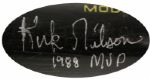 1988 Kirk Gibson Los Angeles Dodgers Signed Worth Professional Model Game Used Bat (MEARS LOA/JSA)