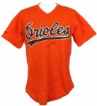 1990 Joe Price Baltimore Orioles Game Worn Batting Practice Jersey Signed by Tippy Martinez (MEARS LOA/JSA)