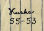 1955 Johnny Kucks New York Yankees Game Worn Home Jersey w/ Number Change (MEARS LOA)