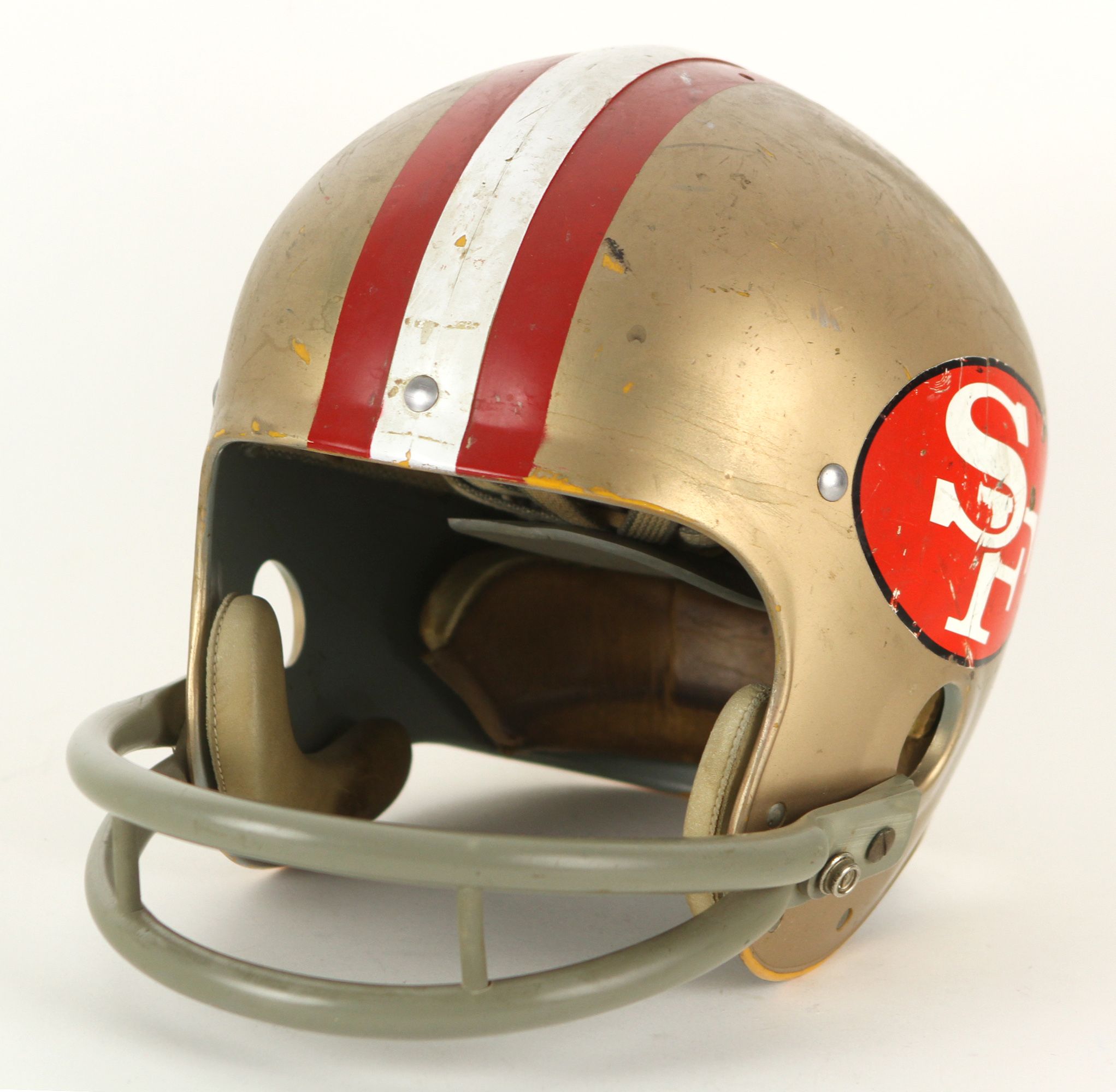 49ers game used helmet