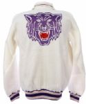 1960's Northwestern Wildcats Game Worn Warm Up w/ Fleece Jacket & Satin Pants (MEARS LOA)