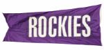 1996-2000 Wrigley Field Stadium Flag Collection - Lot of 4 w/ Rockies, Atlanta, San Francisco & Florida (Cubs COA)