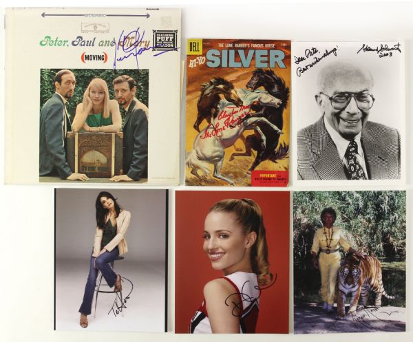1970s-90s Celebrity Signed Photo Collection - Lot of 11 (MEARS LOA)