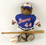 1970s-90s Hank Aaron Atlanta Braves Memorabilia Colleciton - Lot of 3 w/ Mini Bat, Cooperstown Bear & Signed Ball (JSA)