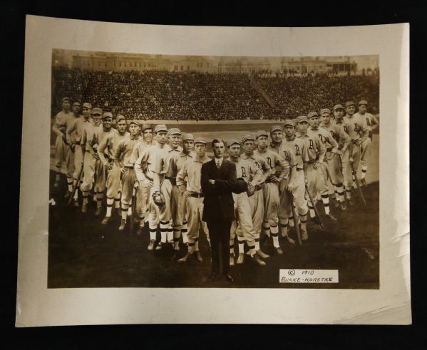 1910 Connie Mack & World Series Champion Philadelphia Athletics 7" x 9" Burke - Koretke Photo Collage