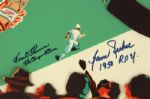 1950's Milwaukee Braves Multi Signed Go Get 'Em Braves! 35 x 47 Miller Beer Broadside w/ 22 Signatures Including Spahn, Mathews, Crandall & More (JSA)