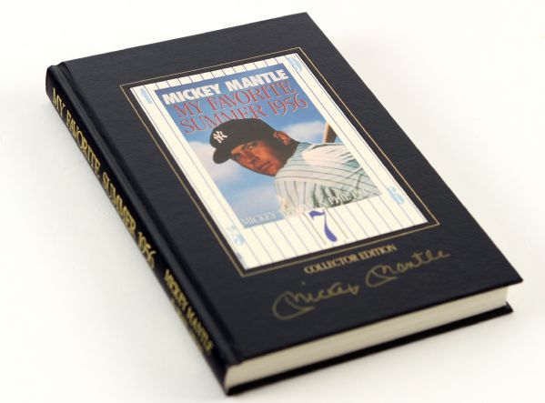 1991 Mickey Mantle New York Yankees Signed "My Favorite Summer: 1956" Collector Edition Hardcover Book (JSA) 670/1956
