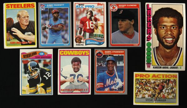 1960s-90s Assorted Football Baseball Basketball Hockey Card Lot (1,500+) w/ Al Lopez Richie Ashburn Index Cards (MEARS LOA) 