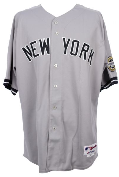 2009 AJ Burnett New York Yankees Road Game Jersey (MEARS LOA)