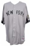 2009 AJ Burnett New York Yankees Road Game Jersey (MEARS LOA)