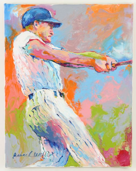 1990s Roger Maris New York Yankees 11" x 14" Original Art Work