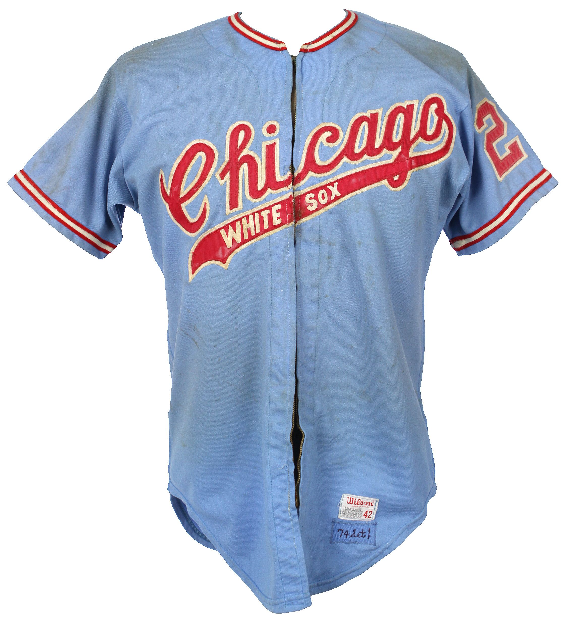 Lot Detail - 1974 Skip Pitlock Chicago White Sox Game Worn Road Jersey  (MEARS LOA)