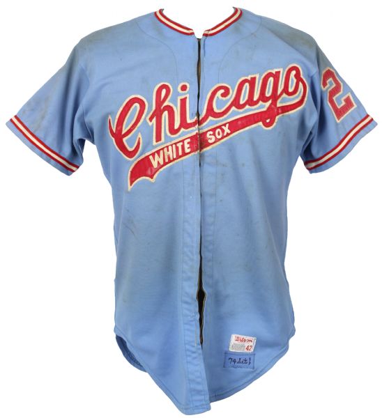 1974 Skip Pitlock Chicago White Sox Game Worn Road Jersey (MEARS LOA)