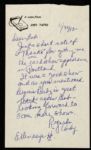 1992 Signed Andy Pafko Letter Milwaukee Braves Chicago Cubs Brooklyn Dodgers (JSA)