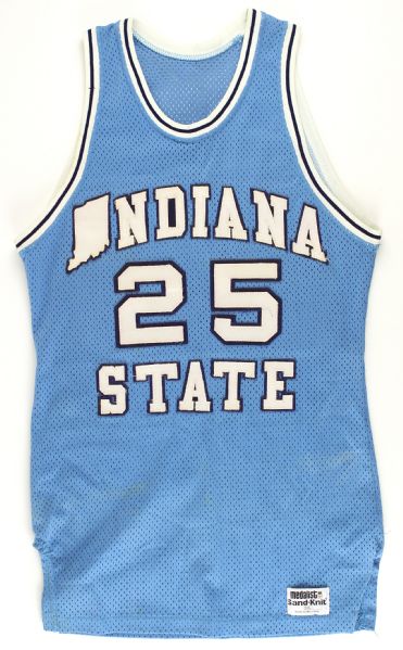 1980-83 circa Indiana State Sycamores Game Worn Road Jersey (MEARS LOA)