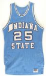 1980-83 circa Indiana State Sycamores Game Worn Road Jersey (MEARS LOA)