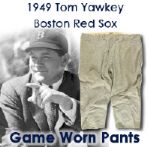 1959 Tom Yawkey Boston Red Sox Owner Road Uniform Pants (MEARS LOA)