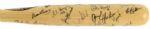 1995 Milwaukee Brewes Team Signed Logo Bat w/ Over 25 Signatures (JSA) 3/95