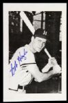 1980s Bob Hazle Milwaukee Braves Signed 4" x 6" Paperstock Photo (JSA)