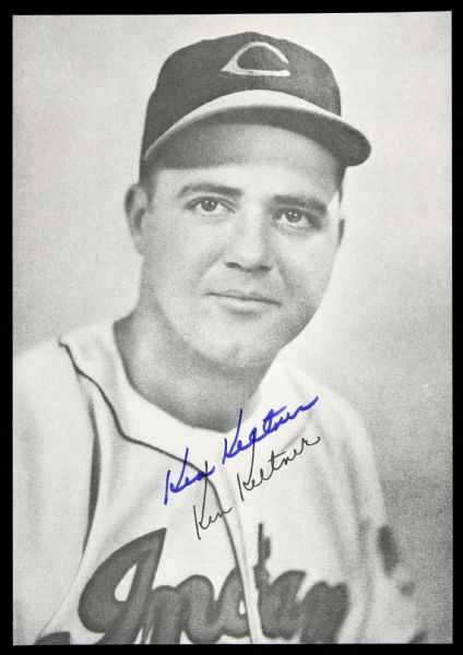 1980s Ken Keltner Cleveland Indians Signed 6.5" x 9.5" Newsprint Photo (JSA)