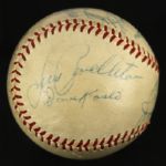 1954 Milwaukee Braves Team Signed ONL Giles Baseball w/ 14 Signatures Including Hank Aaron, Eddie Mathews & More (JSA)