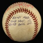 1993 (October 1) Dwight Smith Chicago Cubs Signed Jack Murphy Stadium Game Used ONL White Baseball (MEARS LOA/JSA)