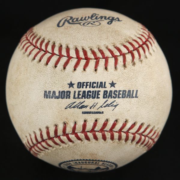 2008 Washington Nationals Game Used OML Selig Baseball From Inaugural Season at Nationals Park (MEARS LOA)